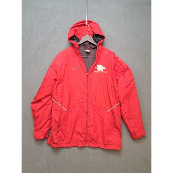 Nike Storm Fit Mesh Lined Track Suit Full Zip Jacket and Pants Red Size L - Picture 2 of 12